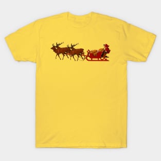 Christmas Santa Cart T-Shirt